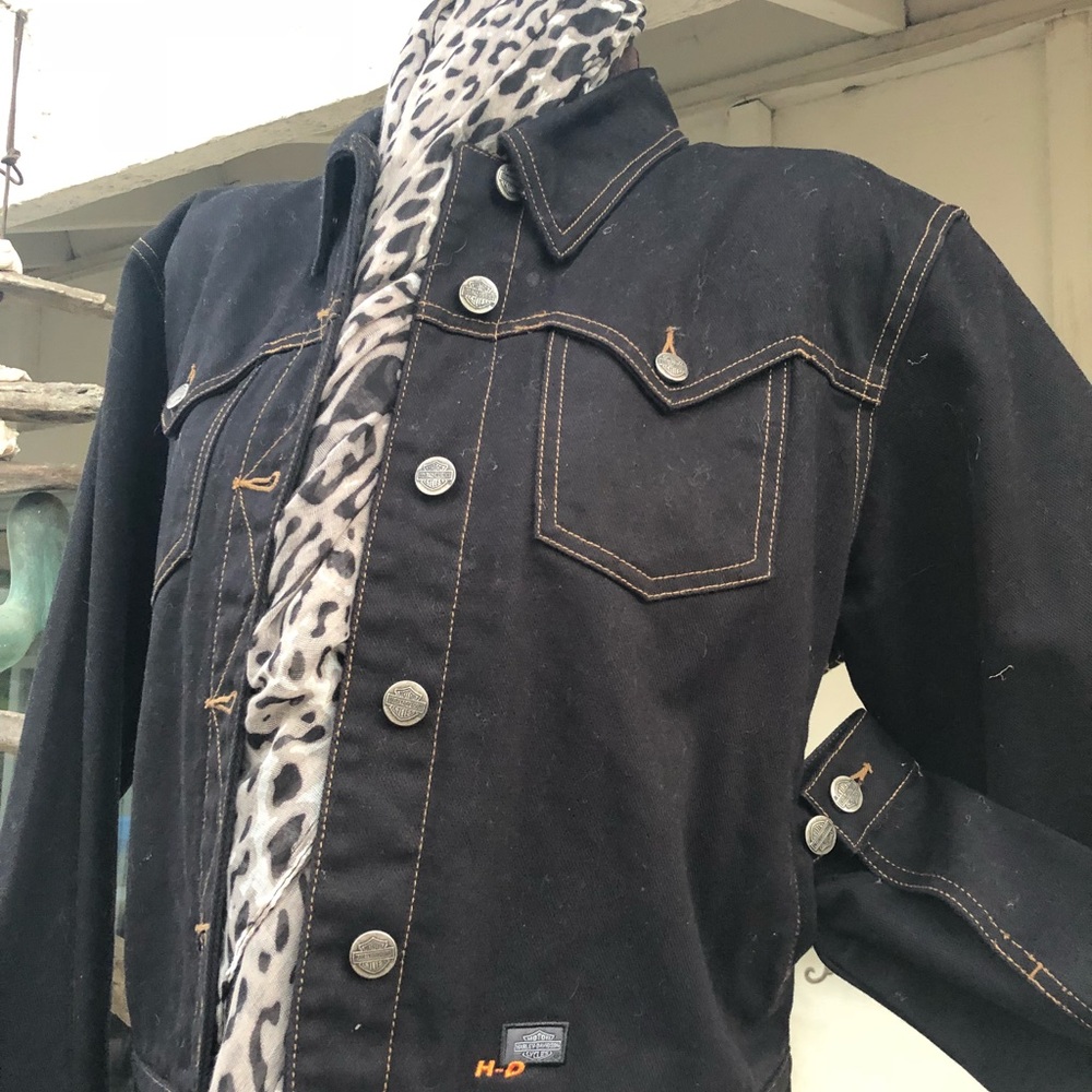 Harley Davidson Jean Jacket - Picture 2 of 8